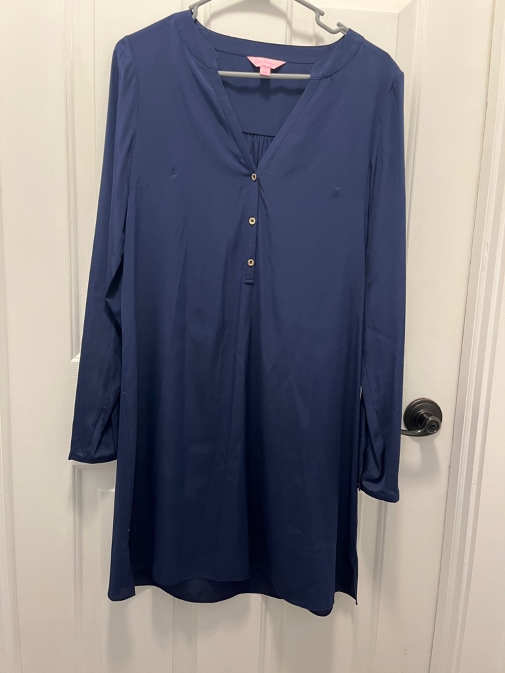 Lilly Pulitzer Navy Blue Long-Sleeve Tunic Dress